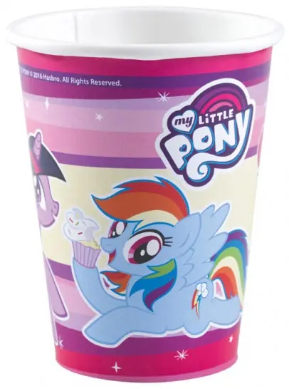 My Little Pony Pahare de hartie 8 bucati 250 ml poza produsului