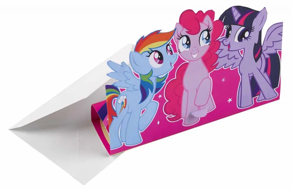My Little Pony Party Invitations 8 buc. poza produsului