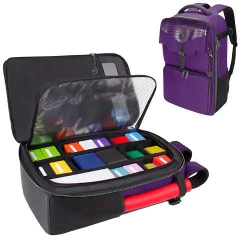Rucsac pentru carduri din seria Enhance TCG ediția colecționarului mov poza produsului