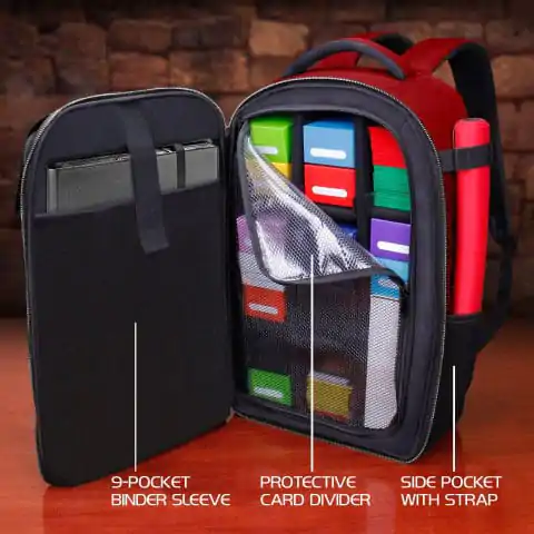 Rucsac pentru cărți Enhance TCG Series Collector's Edition Roșu poza produsului