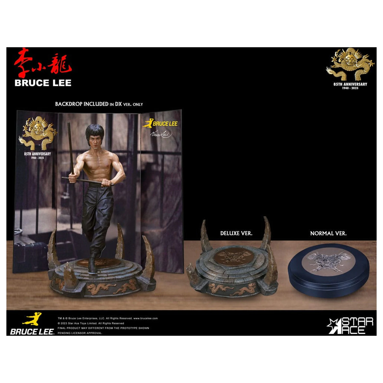 Enter the Dragon Movie Statuie 1/6 Bruce Lee Kali Sticks Fight Deluxe Basement Version 30 cm poza produsului