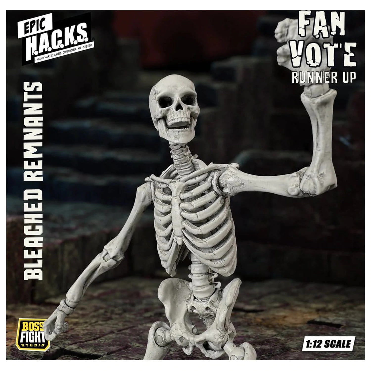 EPIC H.A.C.K.S. Figurina de actiune 1/12 Skeleton Blank Bleached Remnants poza produsului