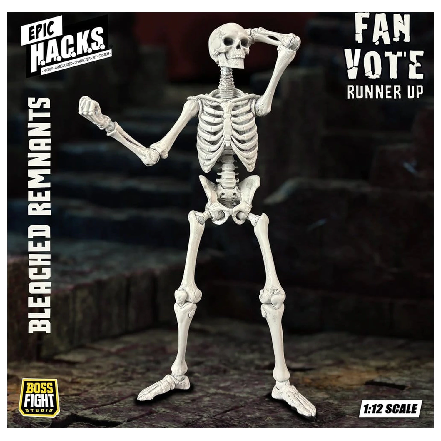 EPIC H.A.C.K.S. Figurina de actiune 1/12 Skeleton Blank Bleached Remnants poza produsului