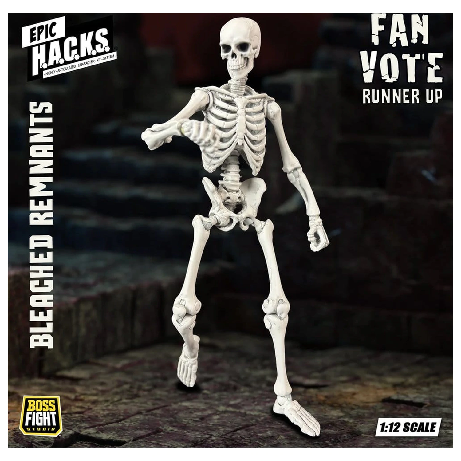 EPIC H.A.C.K.S. Figurina de actiune 1/12 Skeleton Blank Bleached Remnants poza produsului