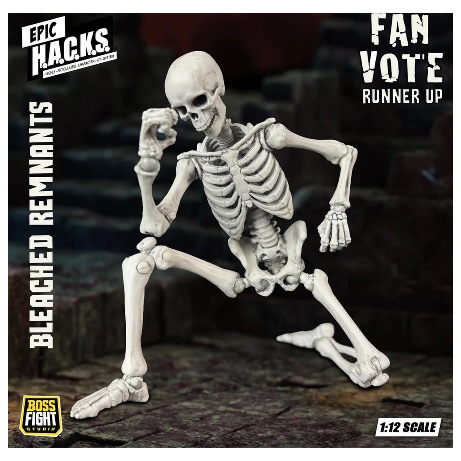 EPIC H.A.C.K.S. Figurina de actiune 1/12 Skeleton Blank Bleached Remnants poza produsului