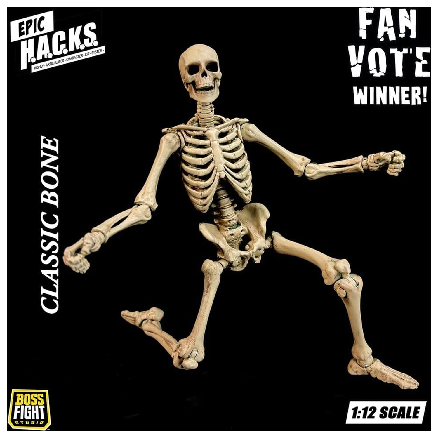 Epic H.A.C.K.S. Figurina de actiune 1/12 Skeleton Blank Classic Bone poza produsului