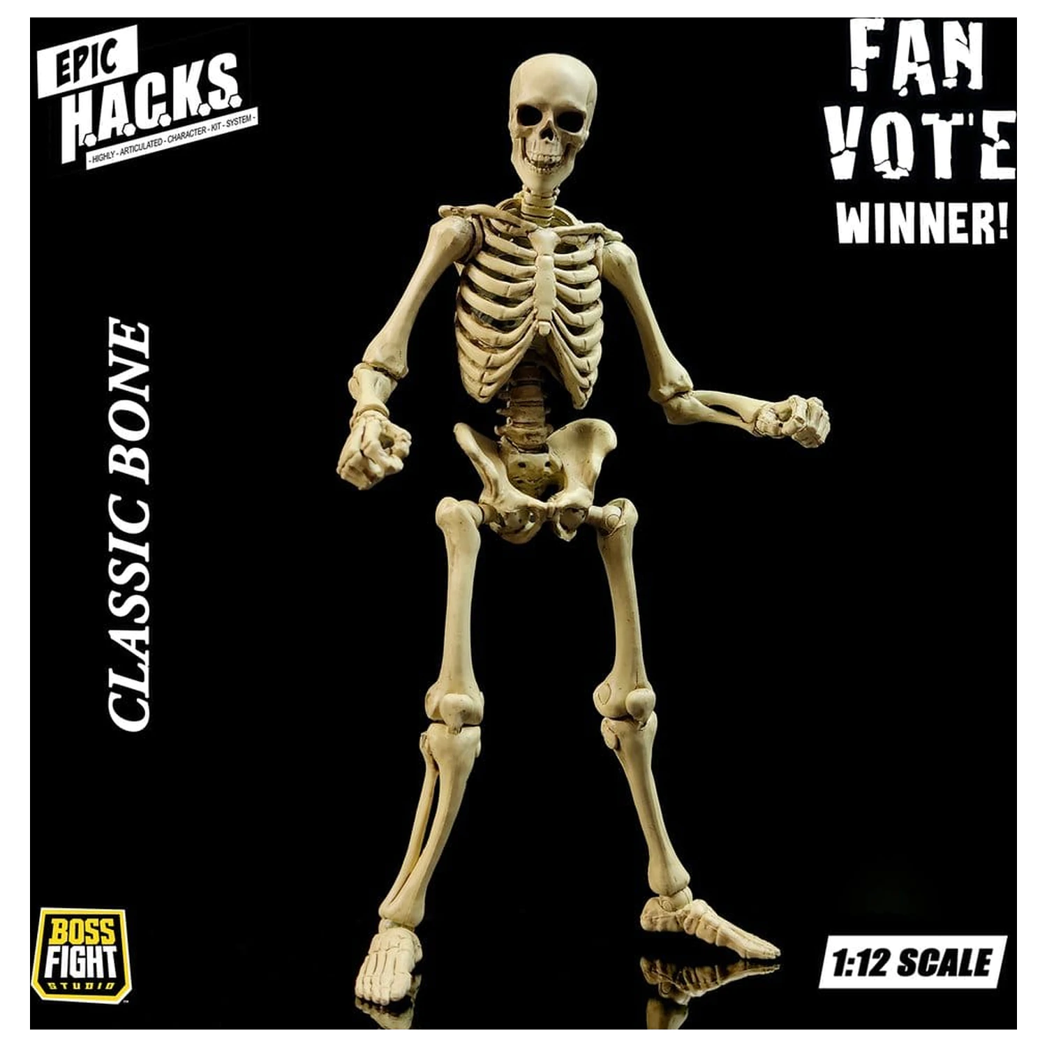 Epic H.A.C.K.S. Figurina de actiune 1/12 Skeleton Blank Classic Bone poza produsului
