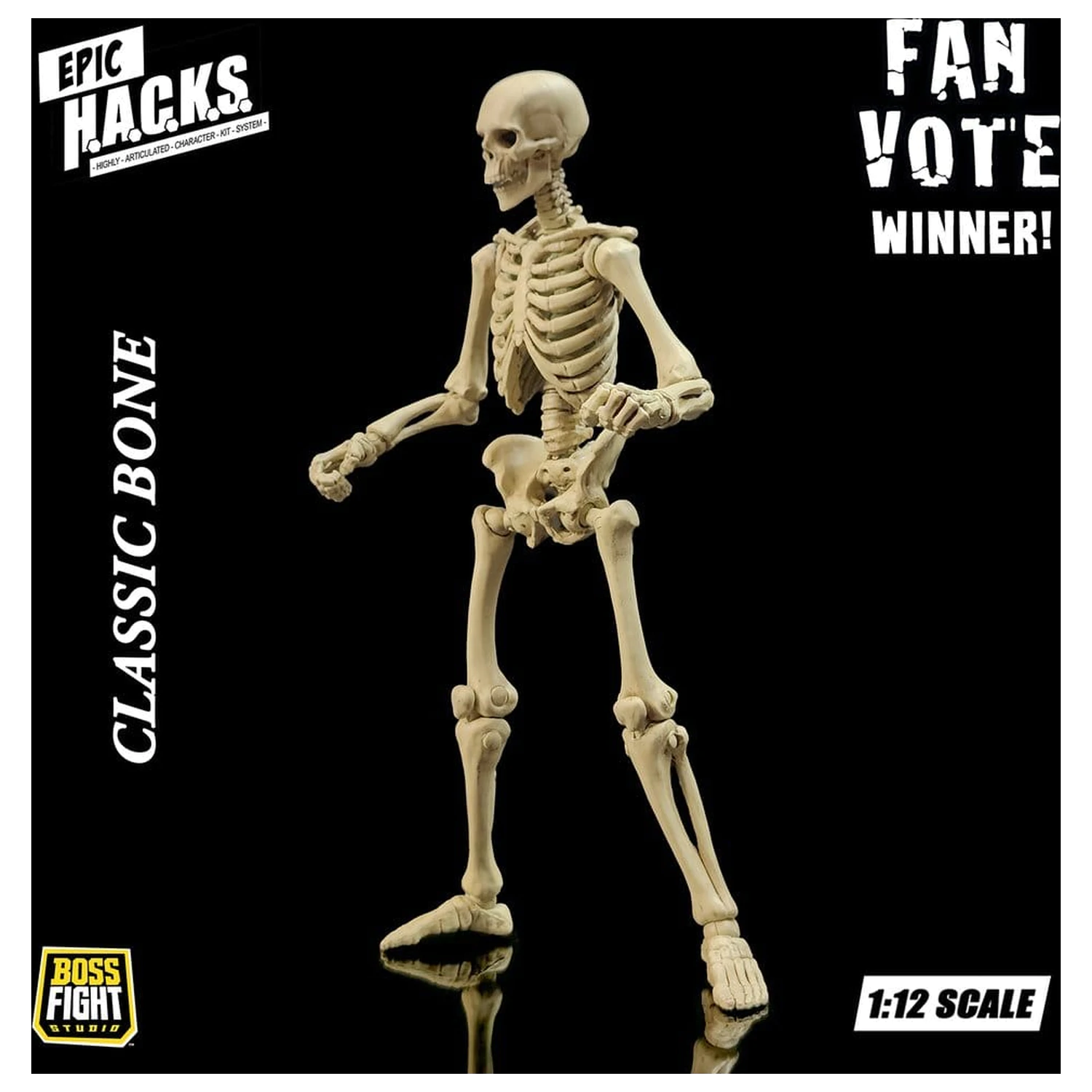 Epic H.A.C.K.S. Figurina de actiune 1/12 Skeleton Blank Classic Bone poza produsului