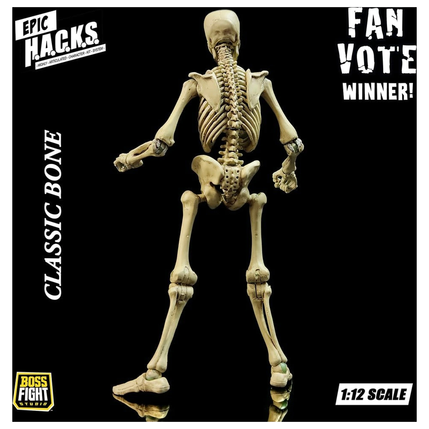 Epic H.A.C.K.S. Figurina de actiune 1/12 Skeleton Blank Classic Bone poza produsului