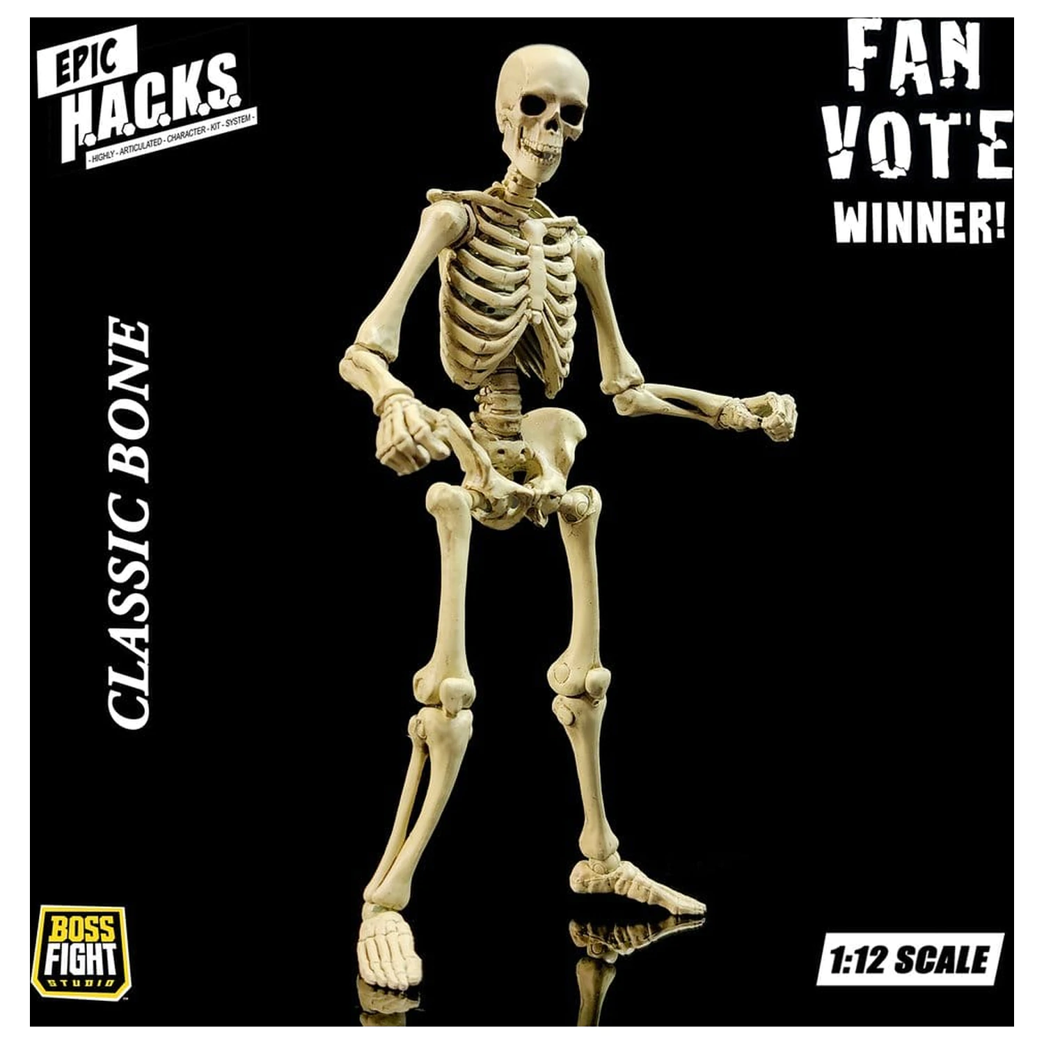Epic H.A.C.K.S. Figurina de actiune 1/12 Skeleton Blank Classic Bone poza produsului