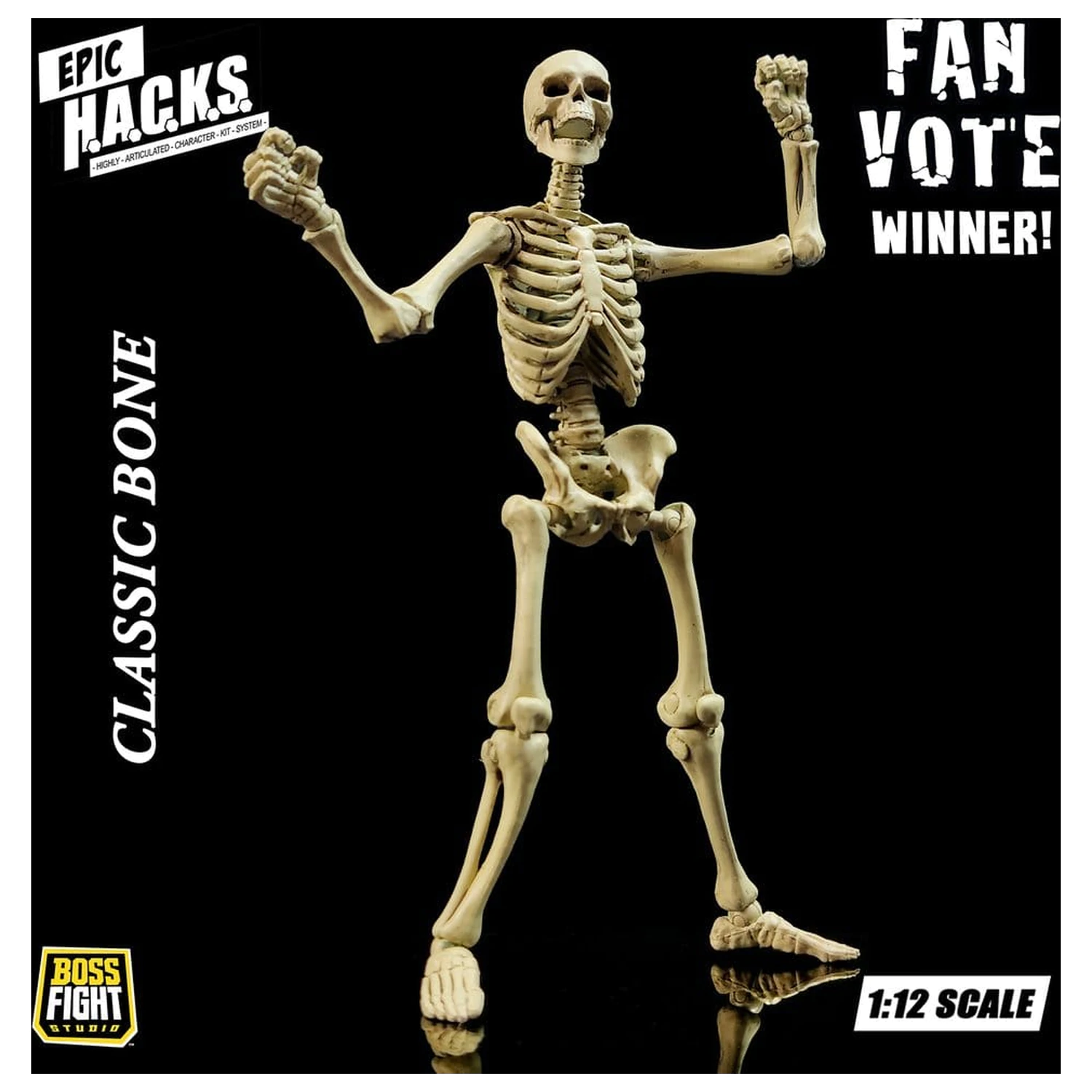 Epic H.A.C.K.S. Figurina de actiune 1/12 Skeleton Blank Classic Bone poza produsului