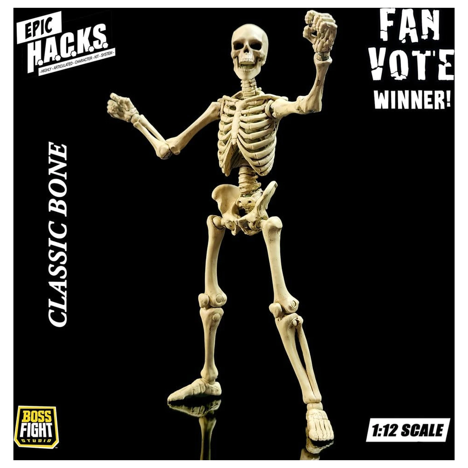 Epic H.A.C.K.S. Figurina de actiune 1/12 Skeleton Blank Classic Bone poza produsului