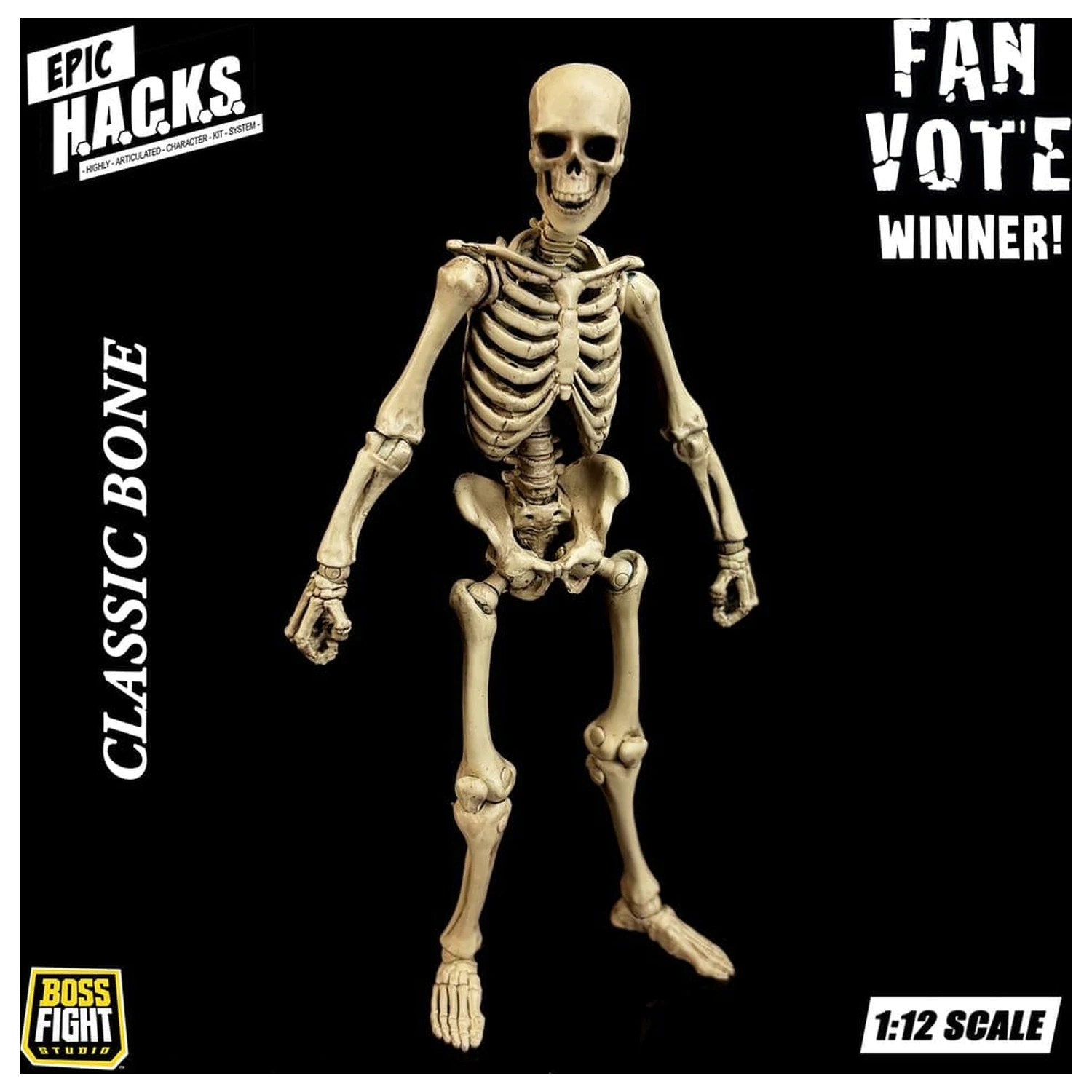 Epic H.A.C.K.S. Figurina de actiune 1/12 Skeleton Blank Classic Bone poza produsului