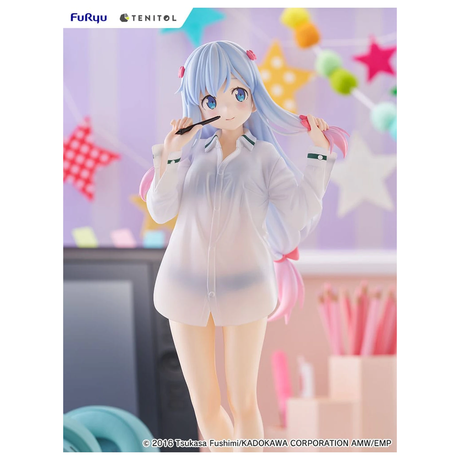 Eromanga Sensei Tenitol Tall Statuie din PVC Sagiri Izumi Shirts Ver. 30 cm poza produsului