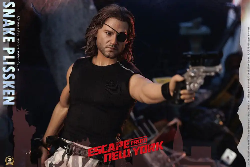 Figurină de acțiune Seria Crown Escape from New York 1/6 Snake Plissken (Versiune păr real) 30 cm poza produsului