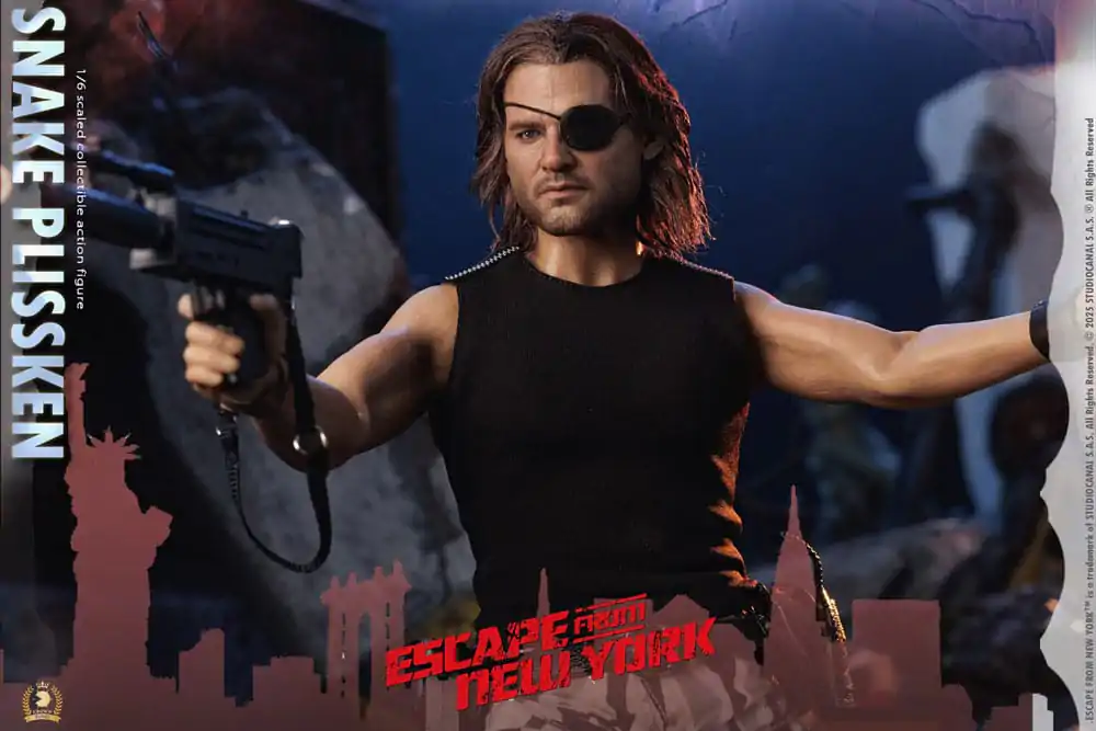 Figurină de acțiune Seria Crown Escape from New York 1/6 Snake Plissken (Versiune păr real) 30 cm poza produsului