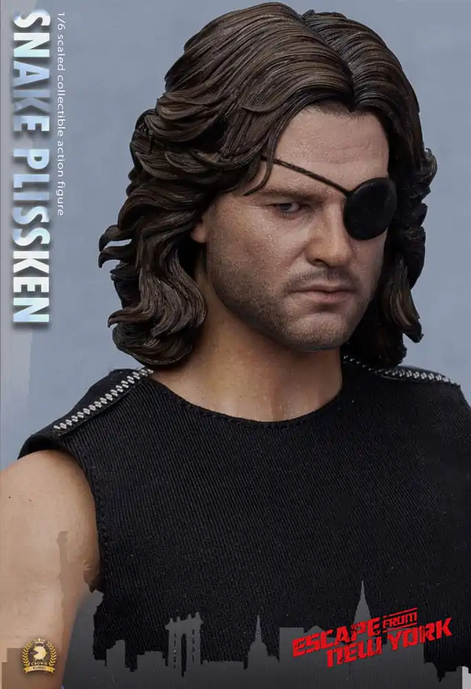Figurină de acțiune Escape from New York Crown Series 1/6 Snake Plissken (Versiune păr sculptat) 30 cm poza produsului