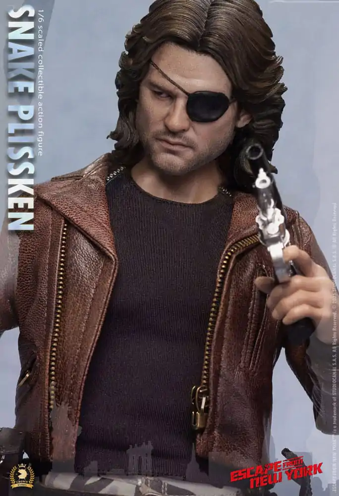 Figurină de acțiune Escape from New York Crown Series 1/6 Snake Plissken (Versiune păr sculptat) 30 cm poza produsului