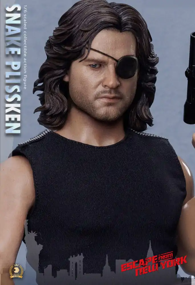 Figurină de acțiune Escape from New York Crown Series 1/6 Snake Plissken (Versiune păr sculptat) 30 cm poza produsului