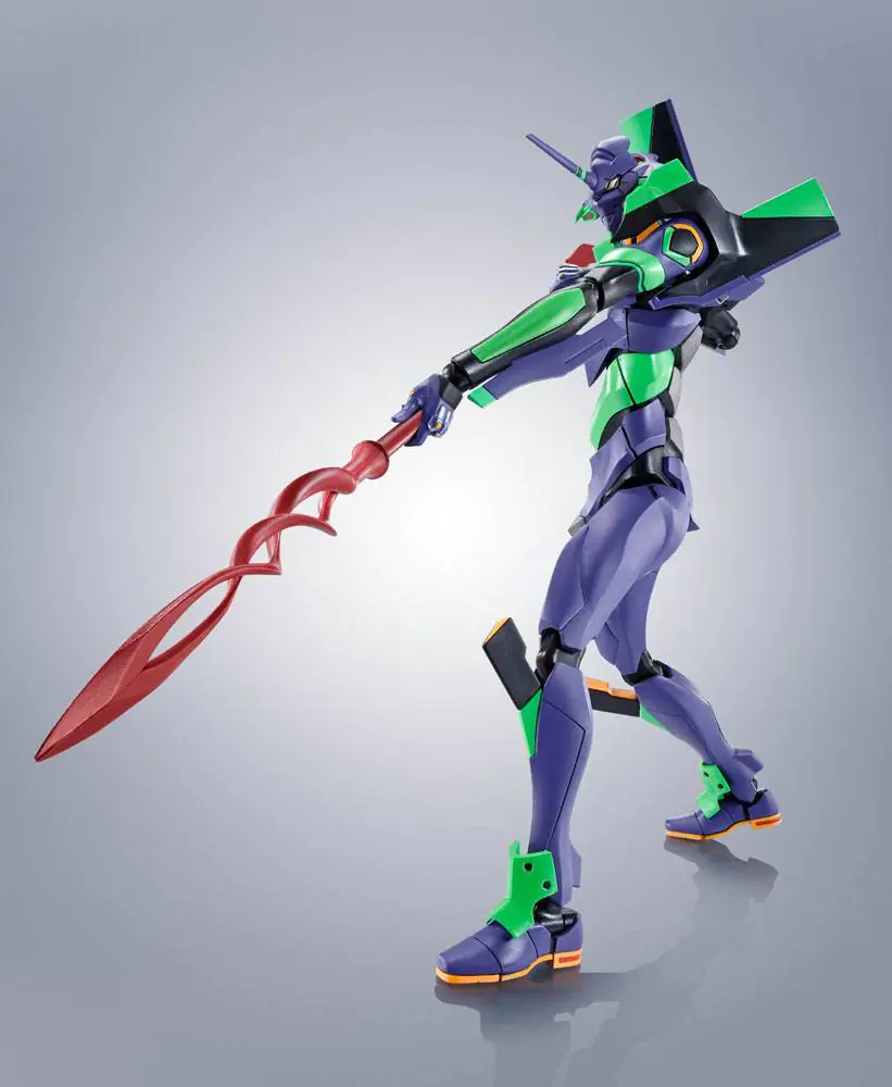Evangelion: 3.0+1.0 Thrice Upon a Time Robot Spirits Figurina de acțiune Side EVA Evangelion Test Type-01 + Spear of Cassius ERenewal Color Edition Reissue poza produsului