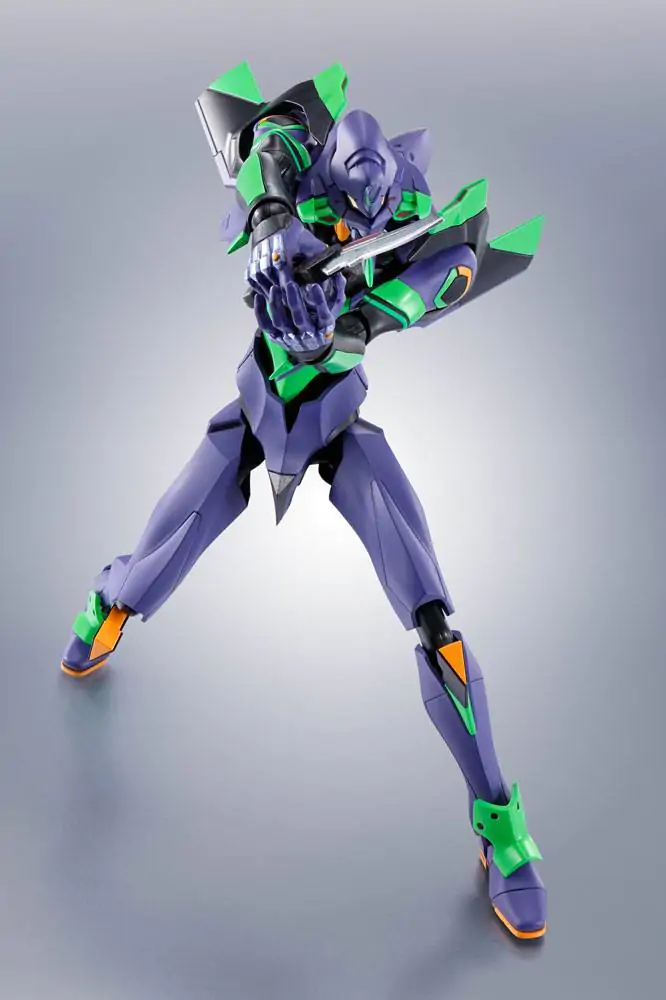Evangelion: 3.0+1.0 Thrice Upon a Time Robot Spirits Figurina de acțiune Side EVA Evangelion Test Type-01 + Spear of Cassius ERenewal Color Edition Reissue poza produsului