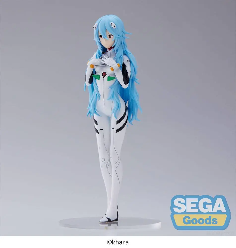 Evangelion: 3.0+1.0 Thrice Upon a Time SPM PVC Statuie Rei Ayanami Long Hair Ver. 21 cm poza produsului