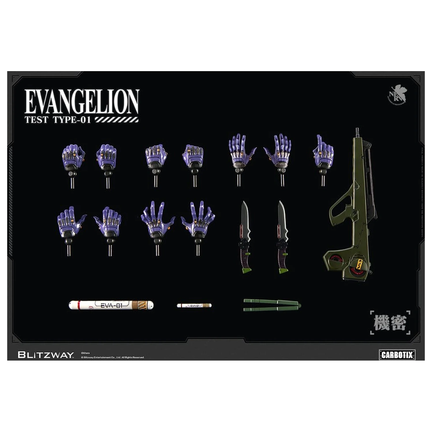 Evangelion Carbotix Figurina de acțiune Evangelion Unit-01 Test Type (Standard Ver.) 33 cm poza produsului