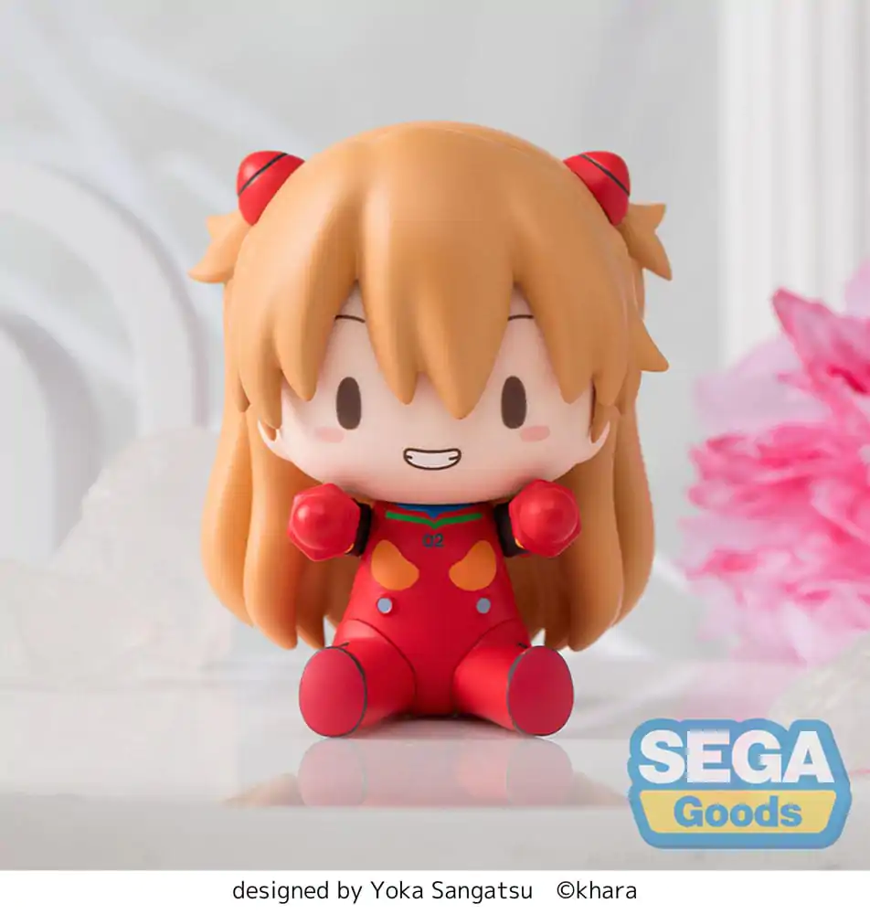 Evangelion: New Theatrical Edition Fuwa Petit Chibi Figurina Asuka Plug Suit 8 cm poza produsului