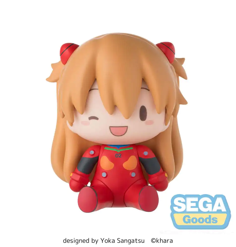 Evangelion: New Theatrical Edition Fuwa Petit Chibi Figurina Asuka Plug Suit 8 cm poza produsului