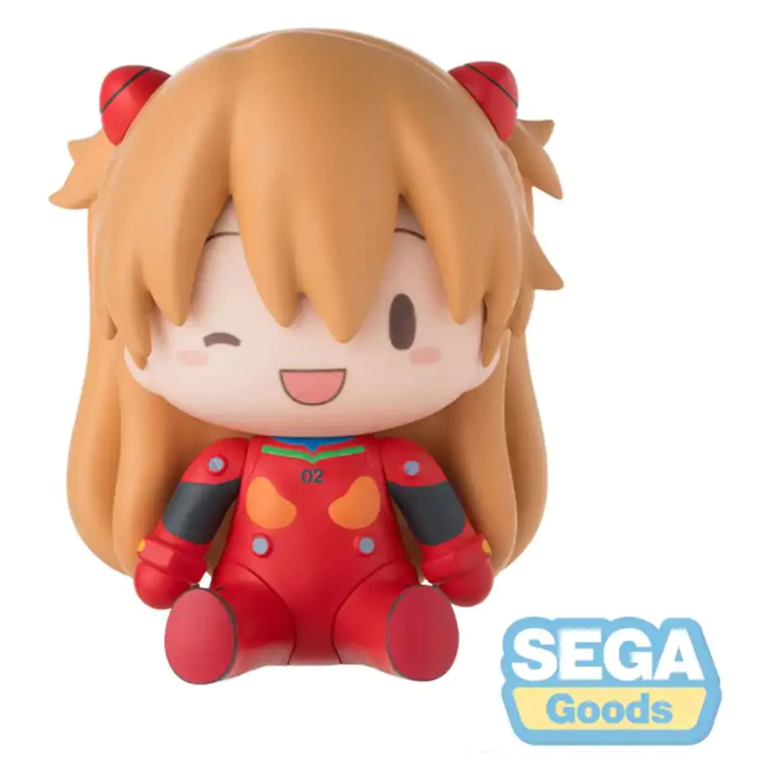 Evangelion: New Theatrical Edition Fuwa Petit Chibi Figurina Asuka Plug Suit 8 cm poza produsului