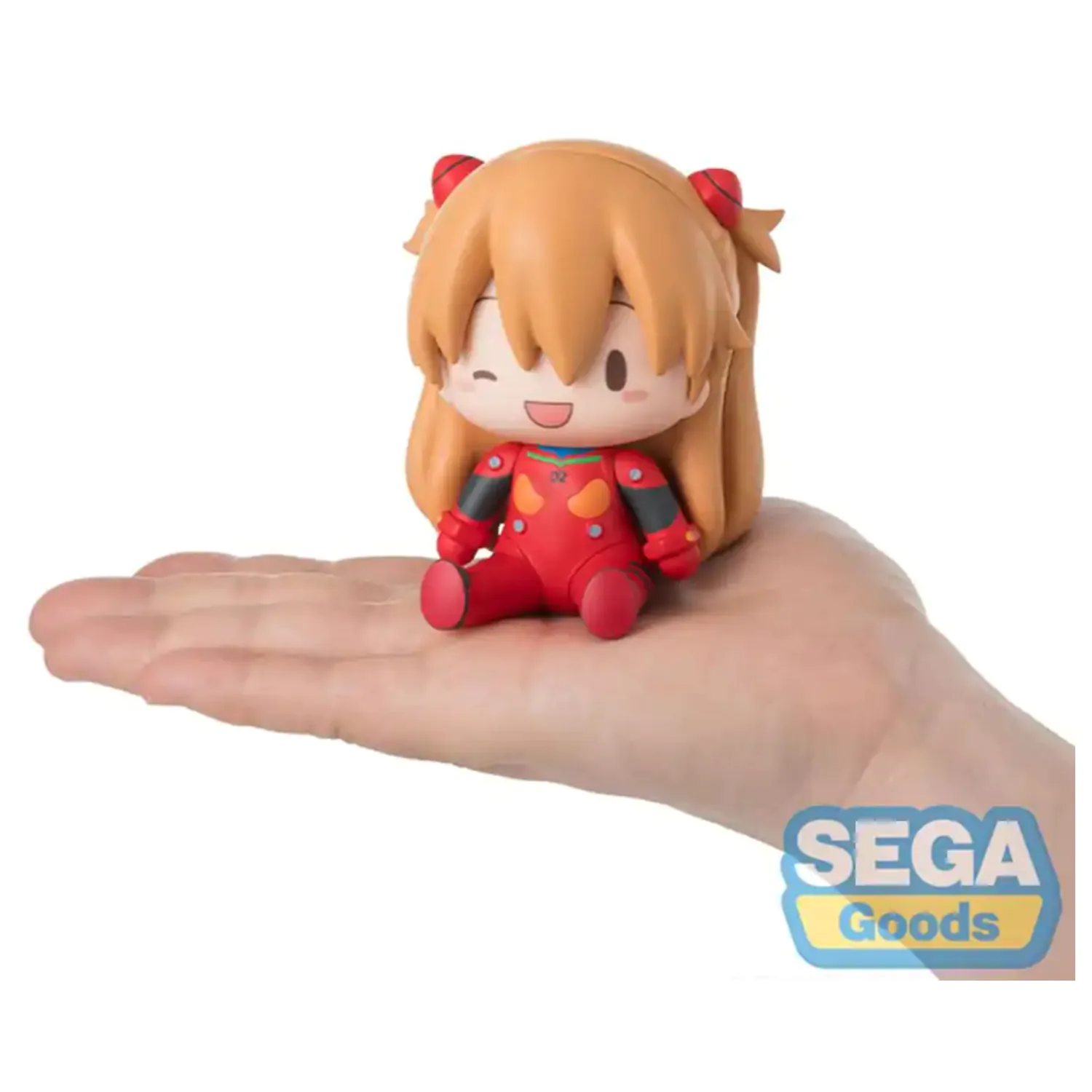 Evangelion: New Theatrical Edition Fuwa Petit Chibi Figurina Asuka Plug Suit 8 cm poza produsului