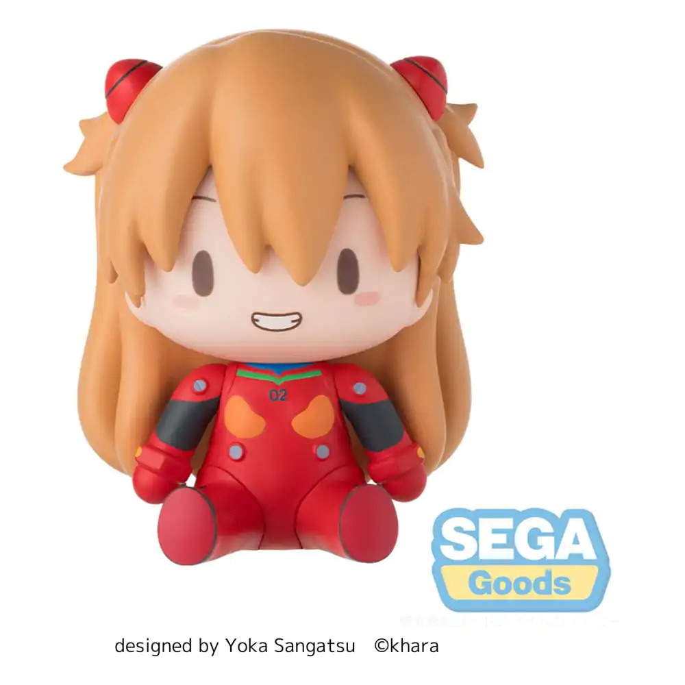 Evangelion: New Theatrical Edition Fuwa Petit Chibi Figurina Asuka Plug Suit 8 cm poza produsului