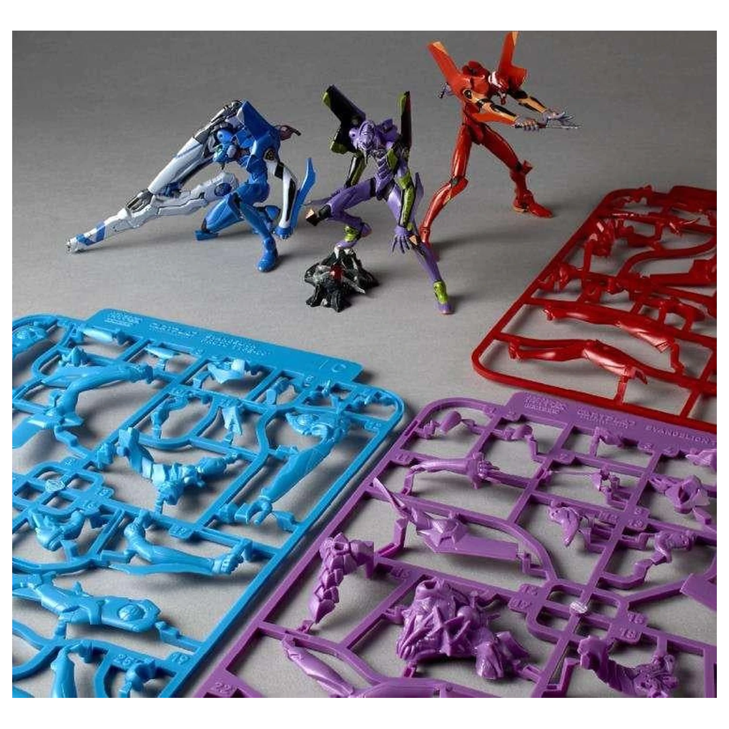 EVANGELION Unit-01 / Unit-02 / Prototype-00 Model Kit Artpla 12cm poza produsului