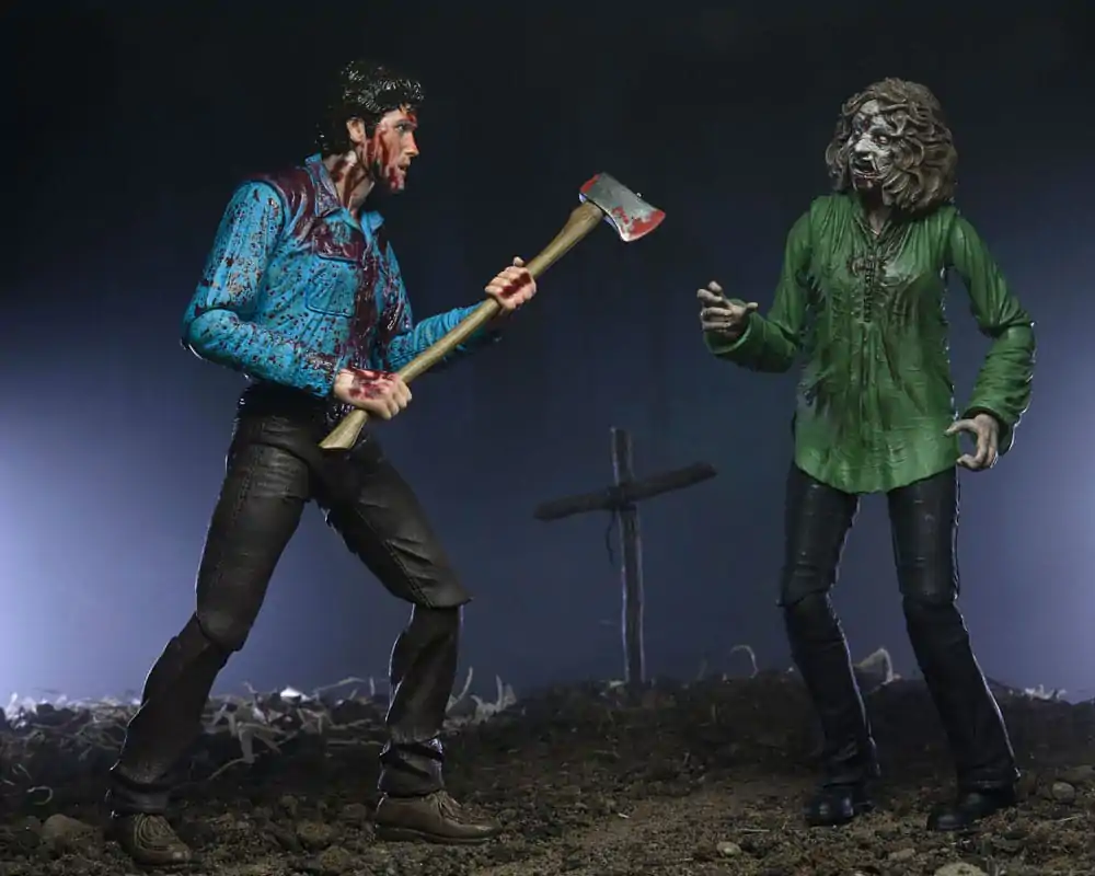 Figurină de acțiune Evil Dead Ultimate 2-Pack Bloody Ash & Cheryl Williams 18 cm poza produsului