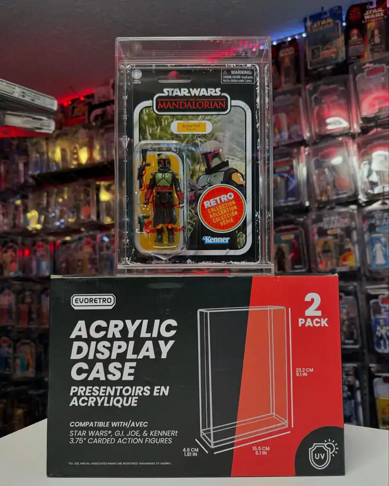 Evoretro Acrylic Display Cases Set de 2 pentru Action Figures poza produsului
