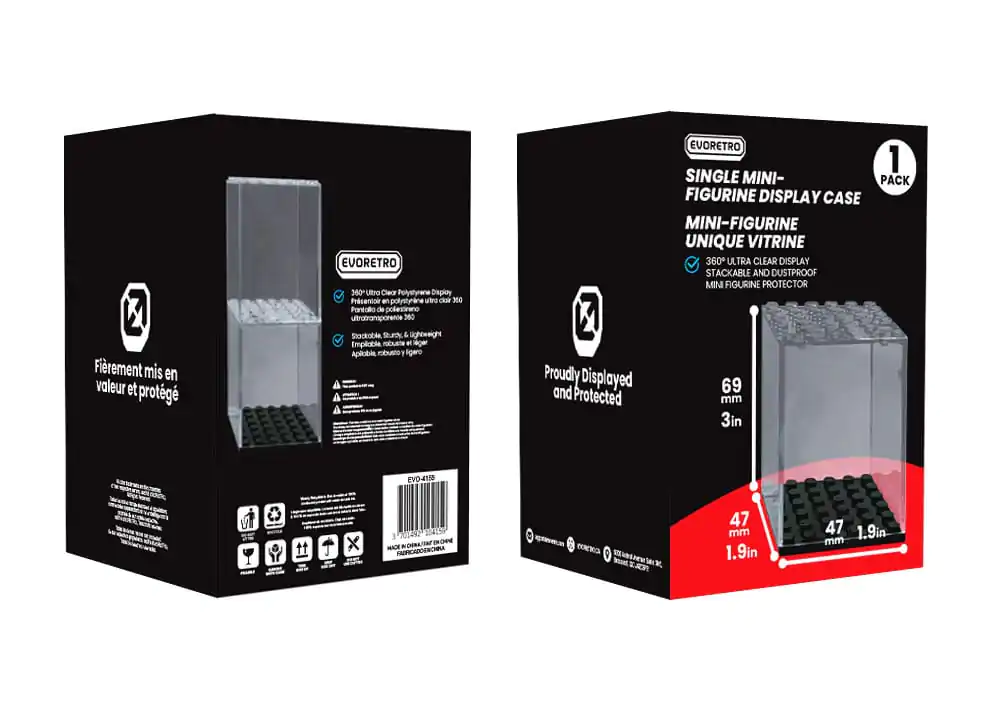 Evoretro Carcasă Acrilică de Afișare pentru mini figures Single Stackable poza produsului