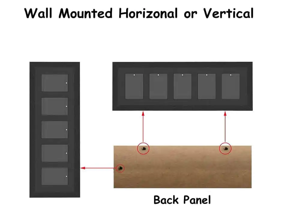 Evoretro Graded Card Display Frame pentru 5 PSA Graded Cards poza produsului
