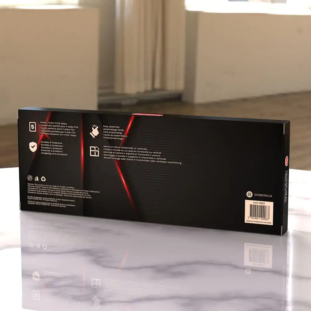 Evoretro Graded Card Display Frame pentru 5 PSA Graded Cards poza produsului