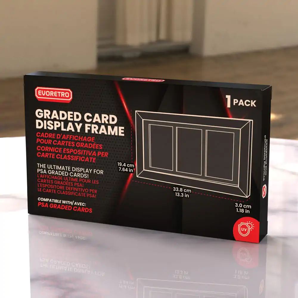 Evoretro Graded Card Display Rămă pentru 3 PSA Graded Carduri poza produsului