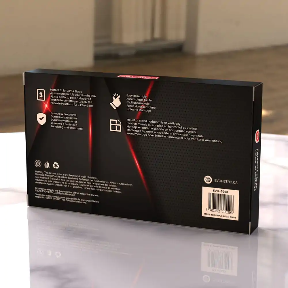 Evoretro Graded Card Display Rămă pentru 3 PSA Graded Carduri poza produsului