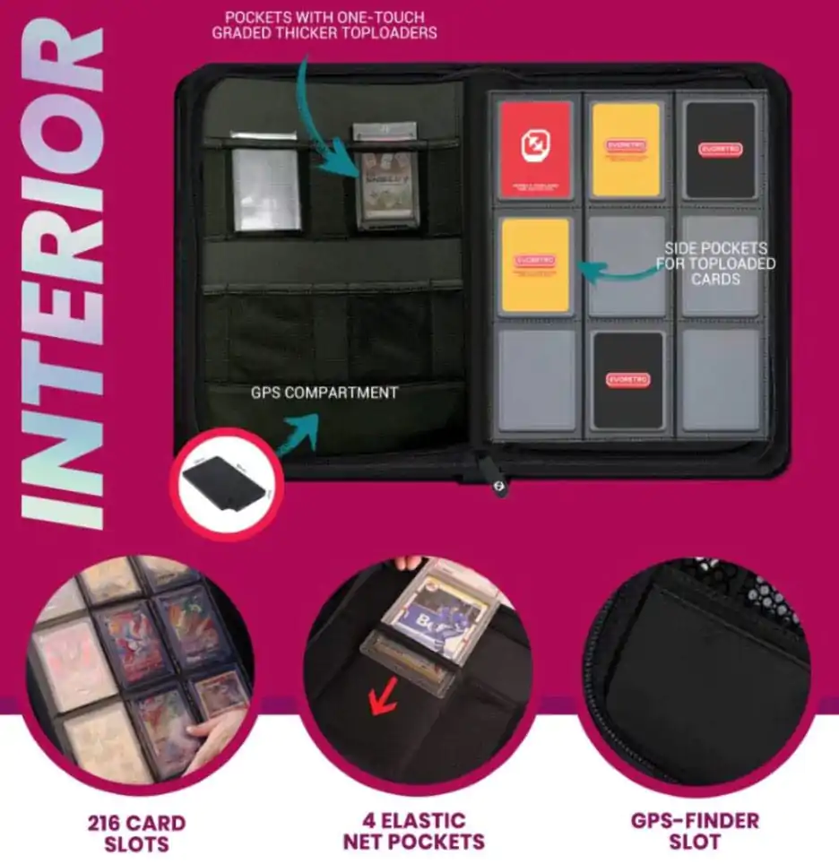 Evoretro Shield+ Topload Cards Liant 216 Cărți Violet poza produsului