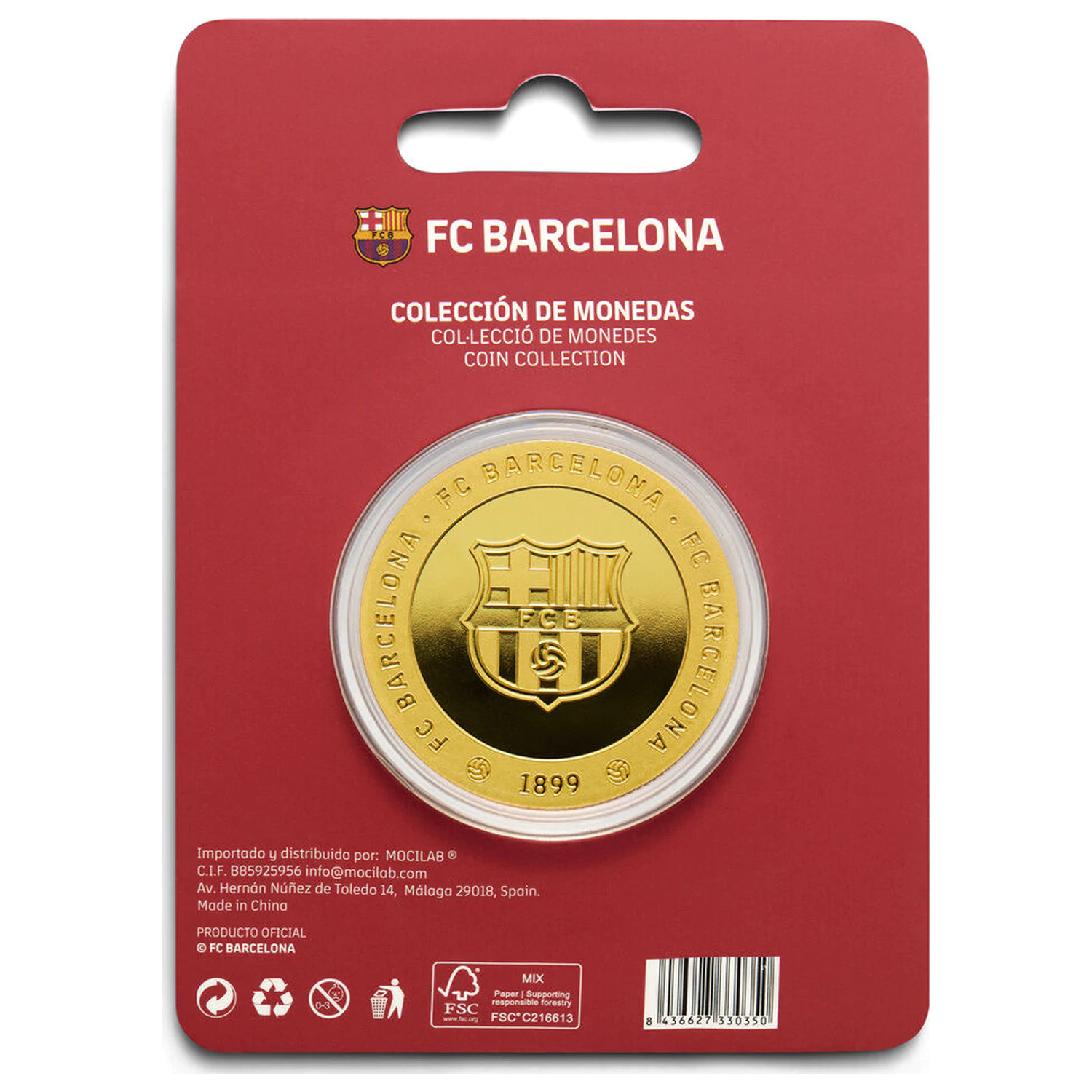 F.C. Barcelona Barca moneda comemorativa poza produsului