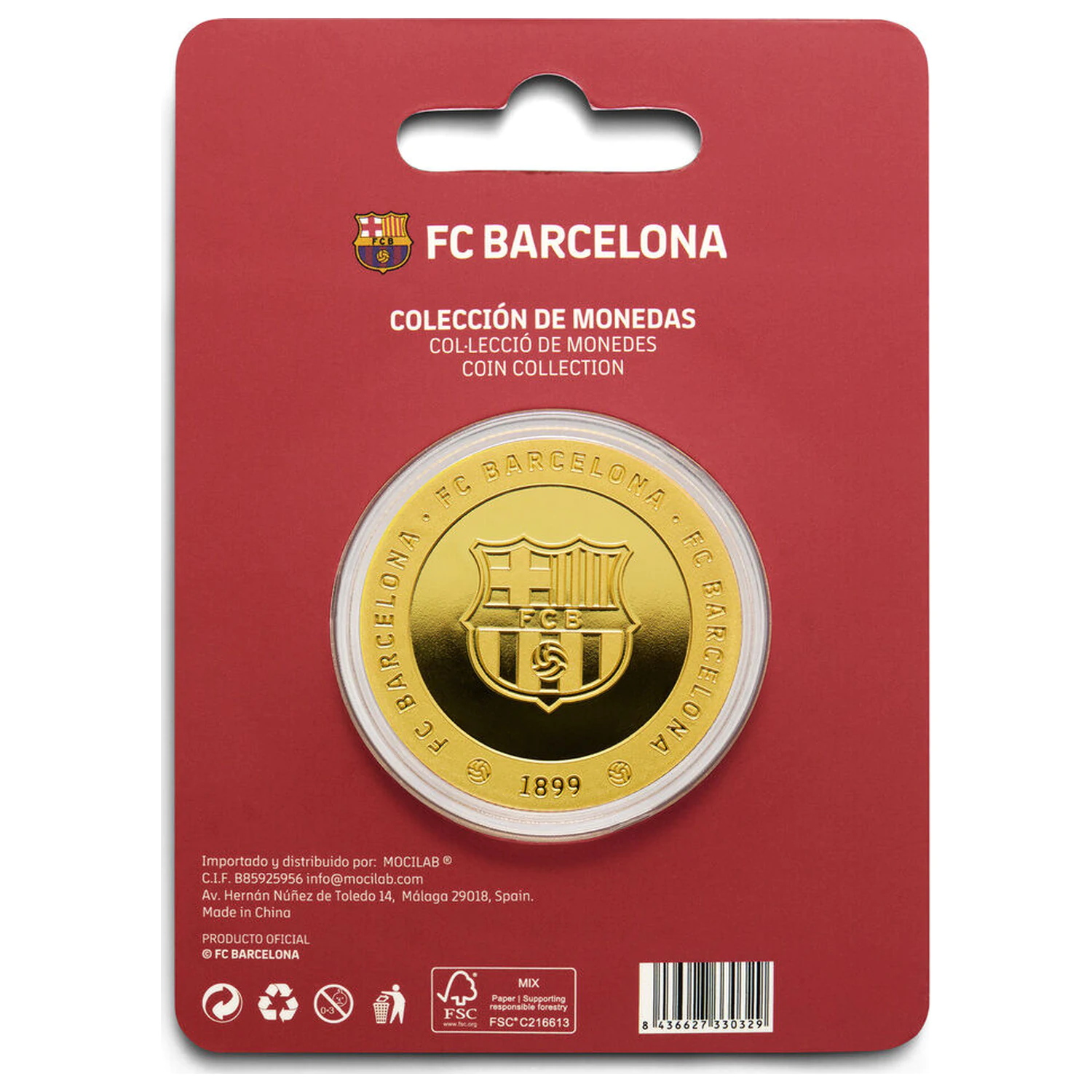 F.C. Barcelona Camp Nou moneda comemorativa poza produsului