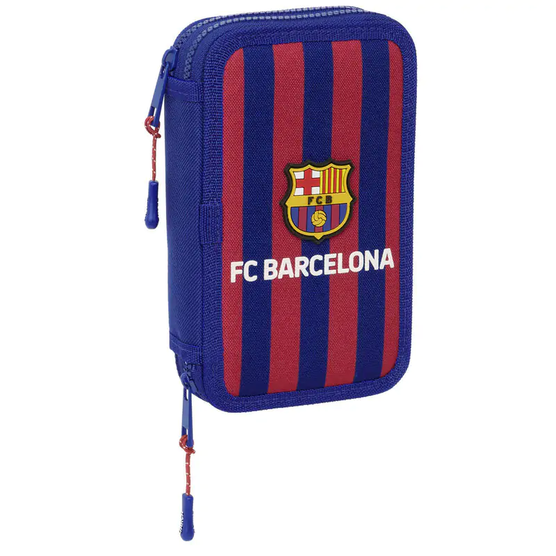 F.C Barcelona etui dublu pentru creioane 28 piese poza produsului