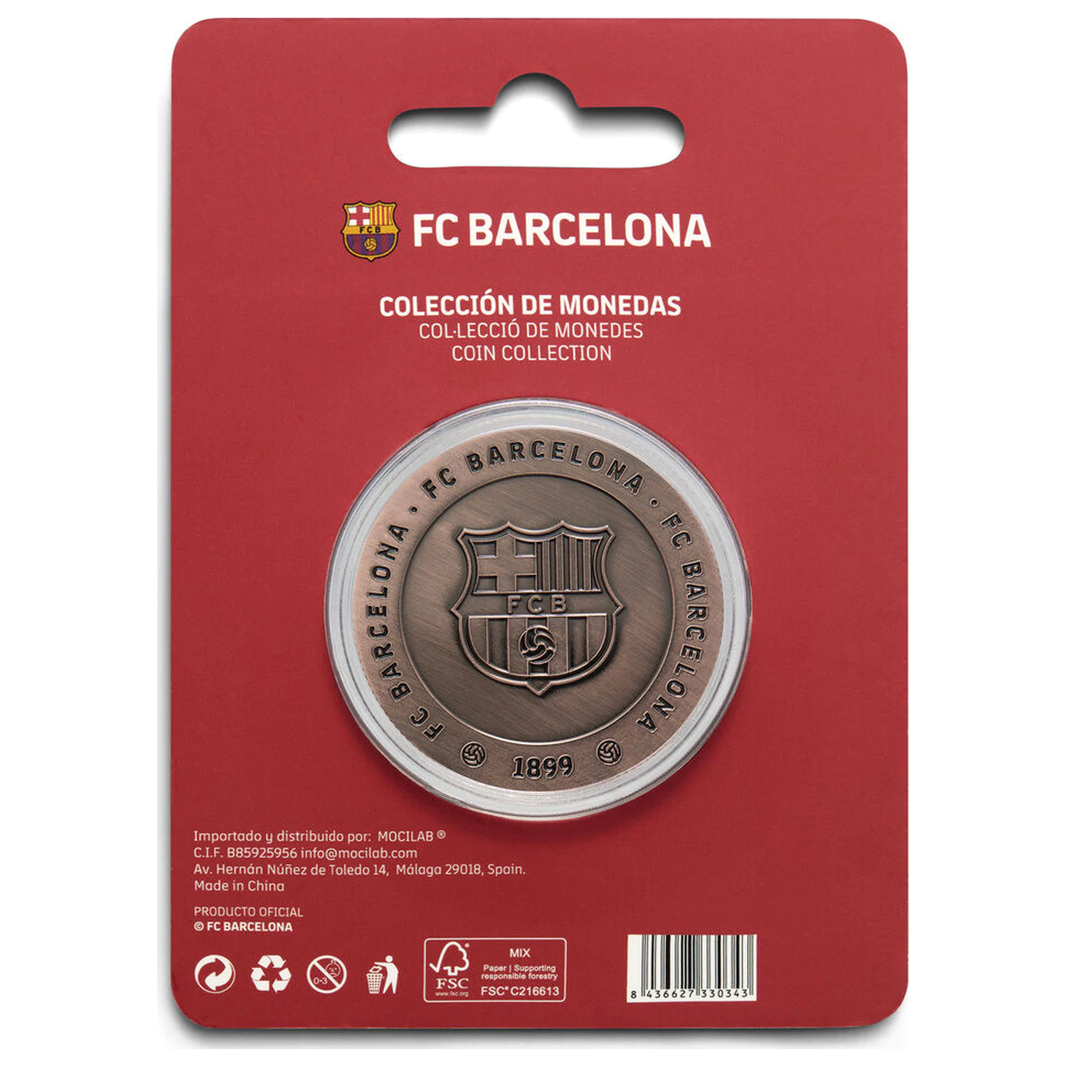 F.C. Barcelona Forza Barca moneda comemorativa poza produsului
