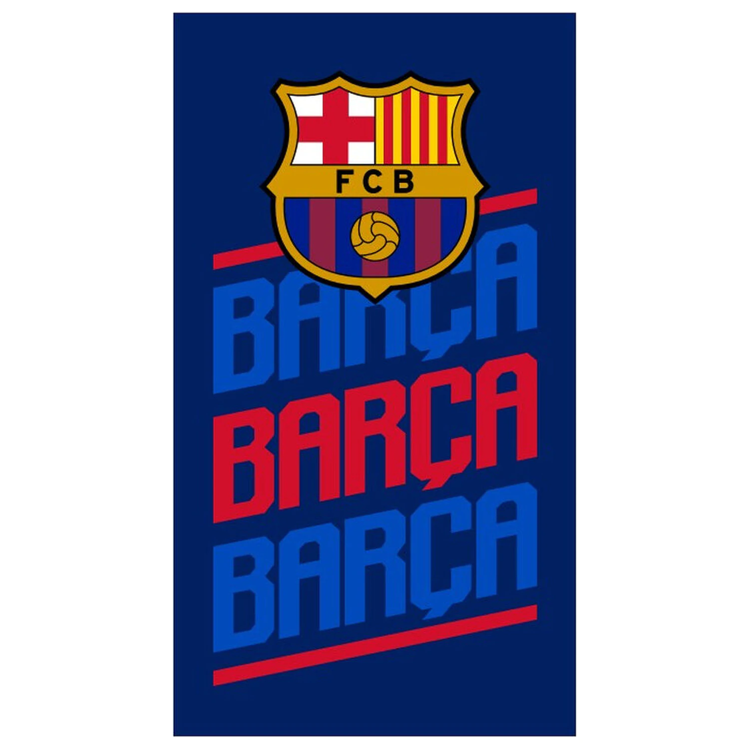 F.C Barcelona prosop de plaja din microfibra poza produsului