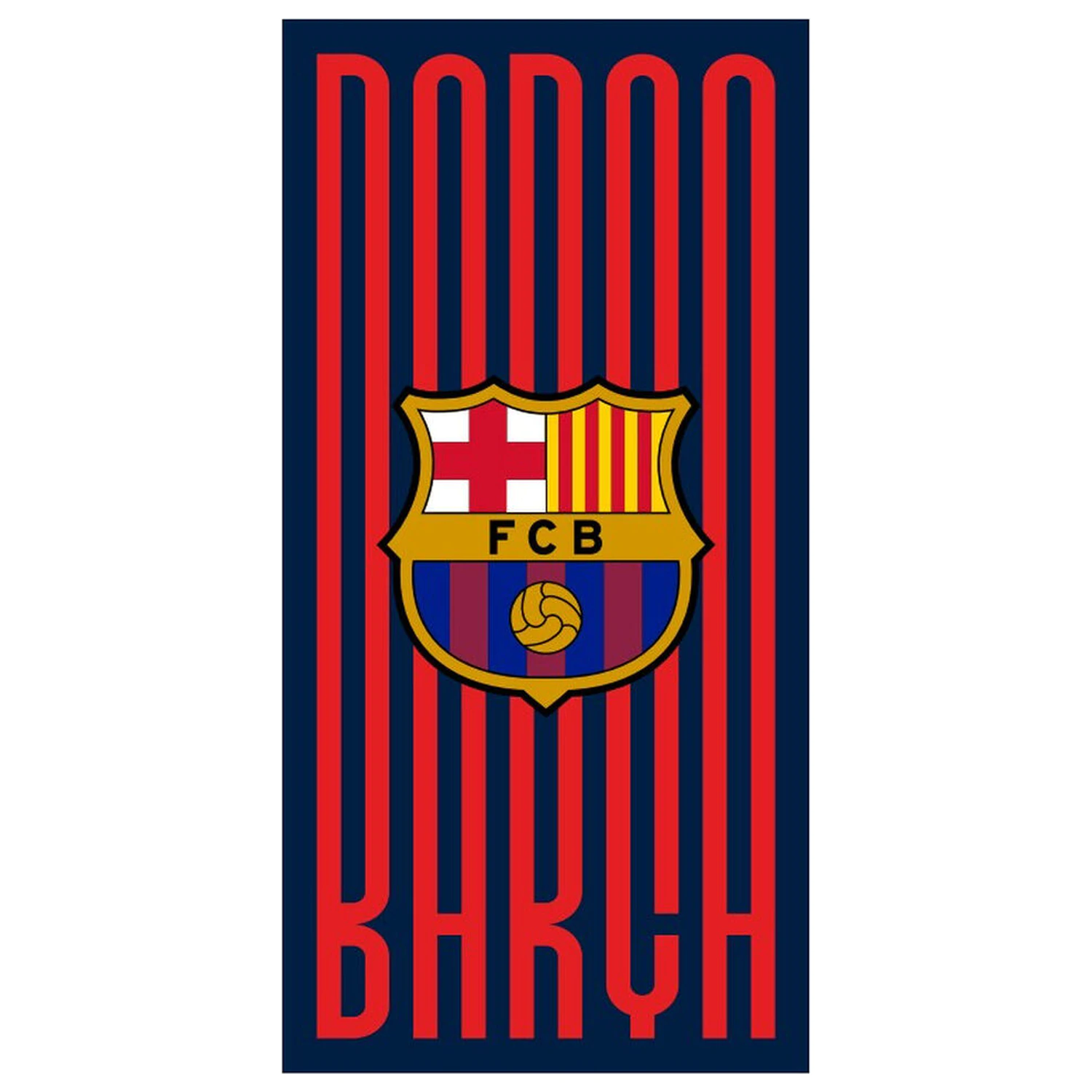F.C Barcelona prosop de plaja din microfibra poza produsului