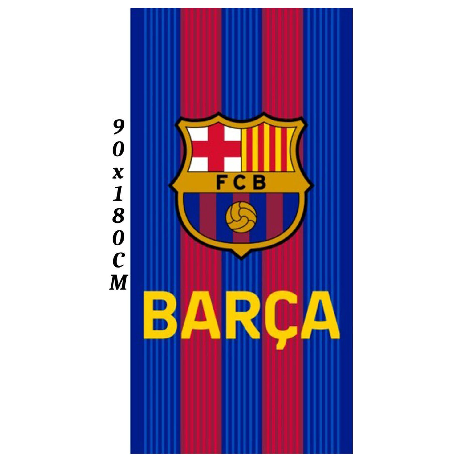 F.C Barcelona prosop de plaja din microfibra poza produsului