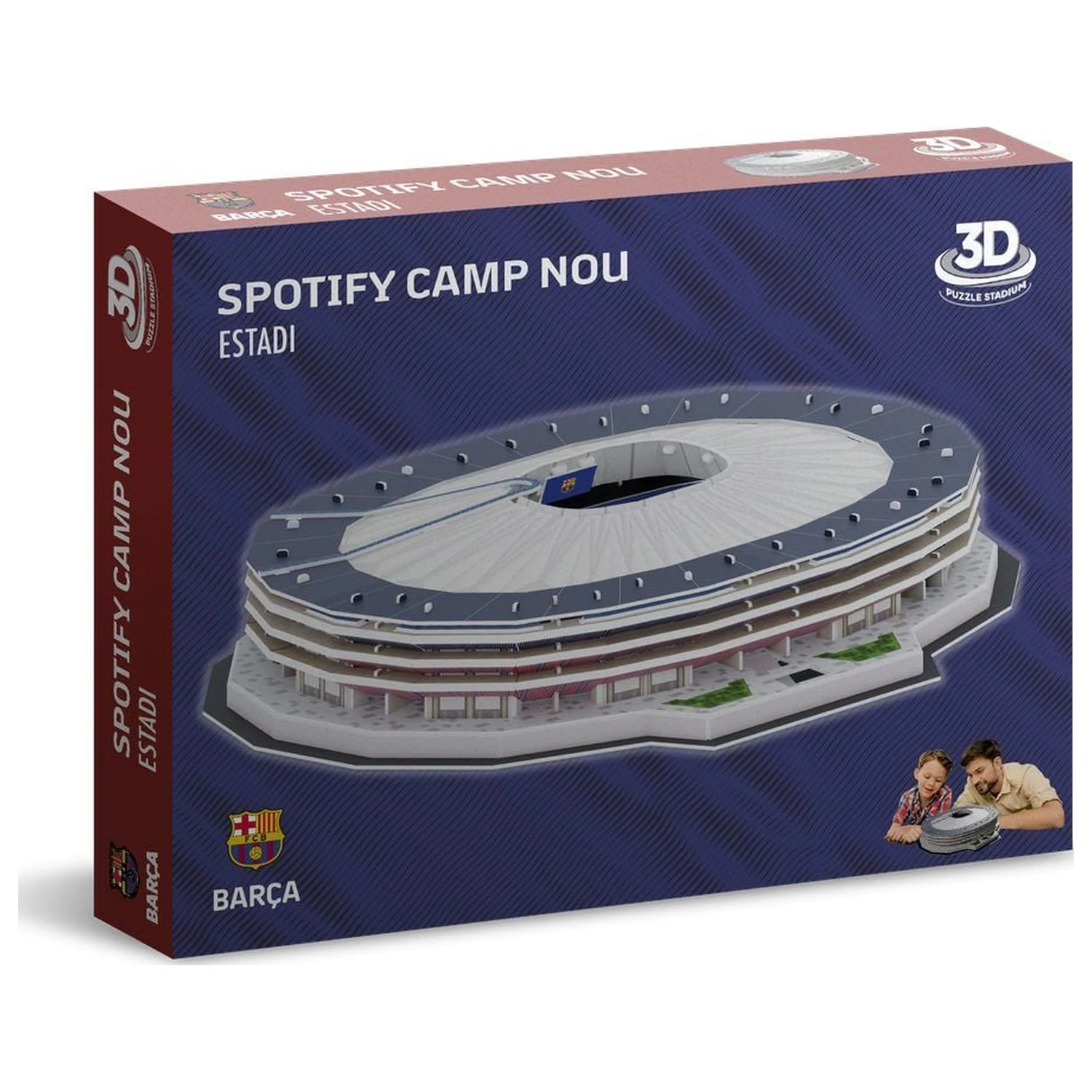 F.C. Barcelona New Spotify Camp Nou 3D Stadium puzzle poza produsului