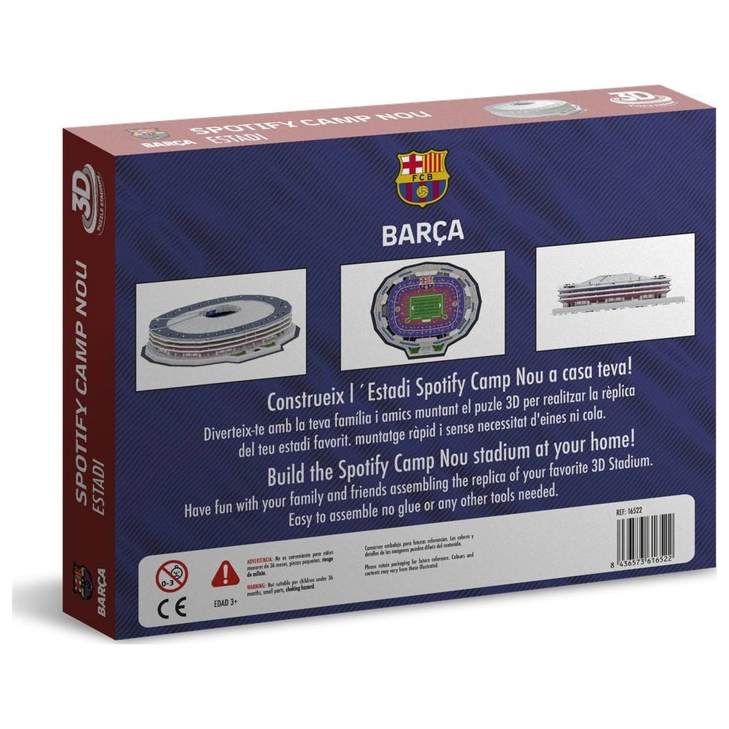 F.C. Barcelona New Spotify Camp Nou 3D Stadium puzzle poza produsului